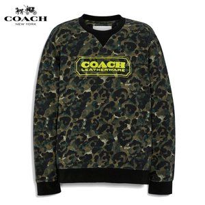 Camo Print Crewneck In Organic Cotton
